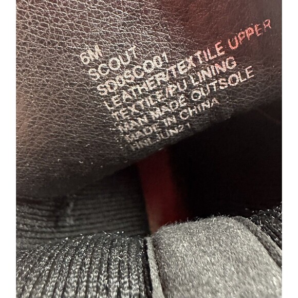 SPLENDID Scout Black Heel Pull-Tab Toe Leather Combat‎ Boots Women's SIZE 6 - Picture 7 of 8